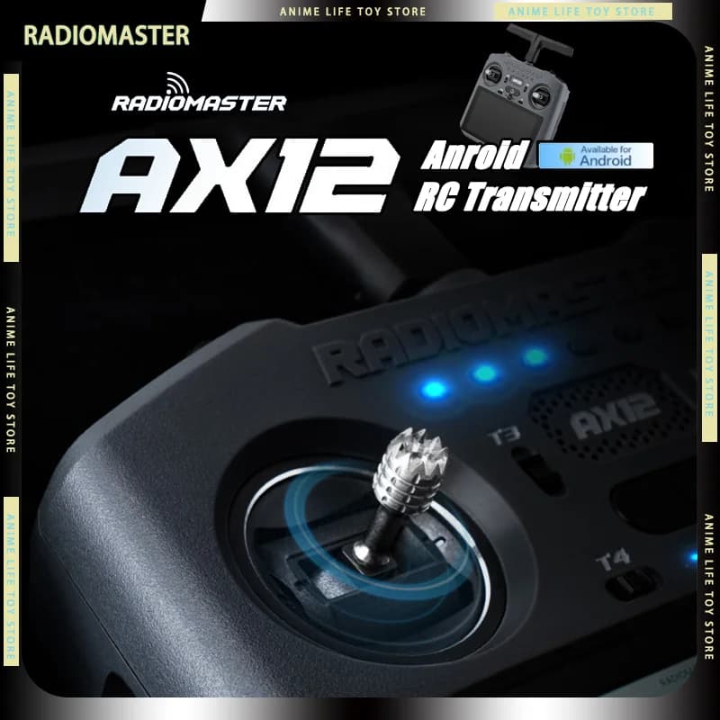 Pre-Order AX12 RadioMaster ELRS 16CH RC Transmitter Android Hall X5 720P 5.5 Inch 64GB 2*21700mAh Fast Charging USB-PD RC Gifts - 1