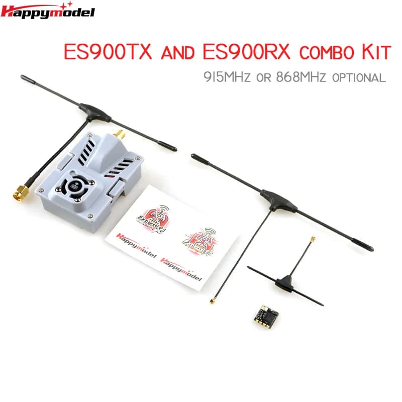 HappyModel ES900TX ES900RX 915Mhz 868MHz ExpressLRS ELRS RF Module Receiver Set for RC Airplane FPV Long Range Drone DIY Parts - 1