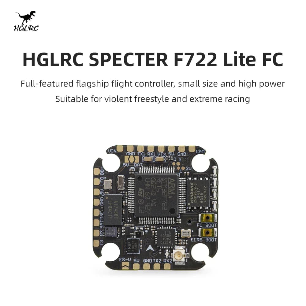 HGLRC SPECTER F722 Lite ICM42688 Gyro Integrated ELRS 2.4G Receiver Flight Controller