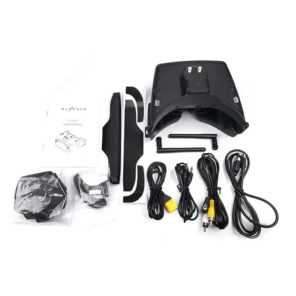 Skyzone Cobra x V4 FPV Goggles 1280X720 LCD Screen 5.8Ghz 48CH V3.3 Steadyview Head Tracker Fan for FPV RC car plane Drones 4