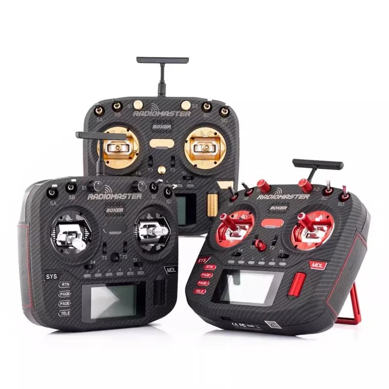 In Stock Boxer Max Radiomaster RC FPV Radio Transmitter Elrs Protocol AG01 Metal Gimba Carbon Fiber Panel Portable For Fpv Drone 4