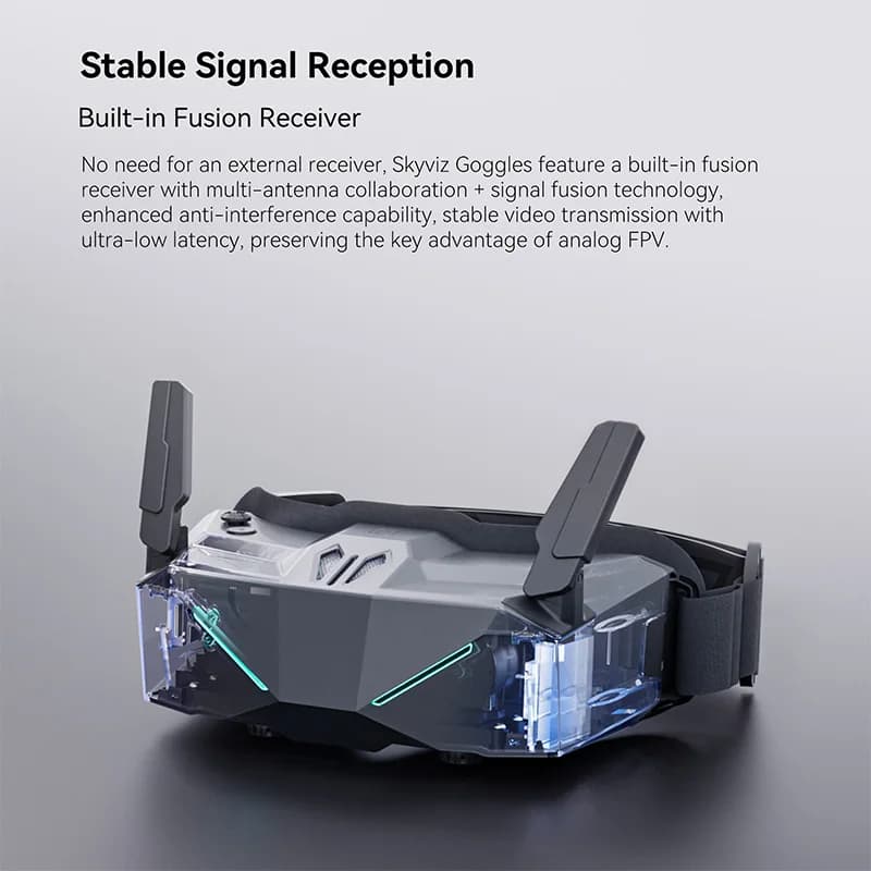 iFlight Skyviz 5.8GHz FPV Analog Goggles Dual 100Hz Micro-OLED 1920*1080 HD DVR