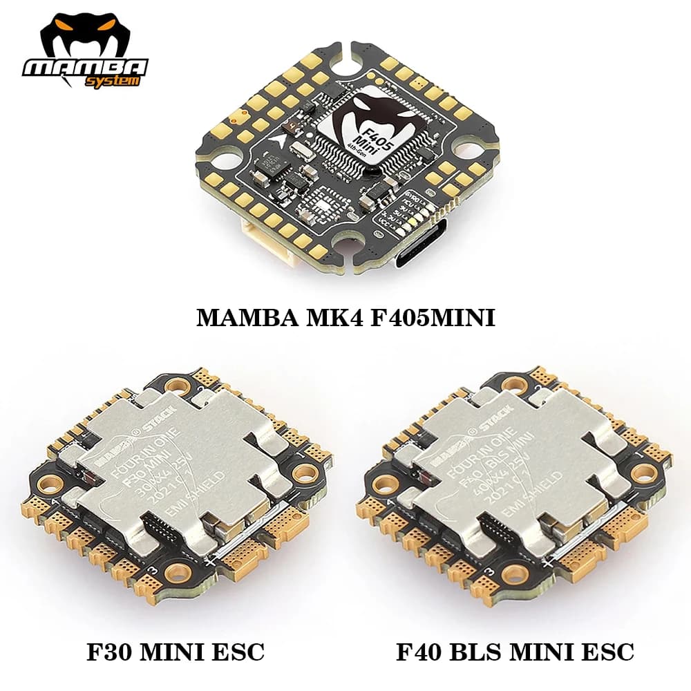 DIATONE MAMBA MK4 F405 MINI (MPU6000) Flight Controller W/ F30/ F40_BLS/ Reactor 44 ESC Dshot 300/600/1200 3-6S For RC FPV Drone - 1