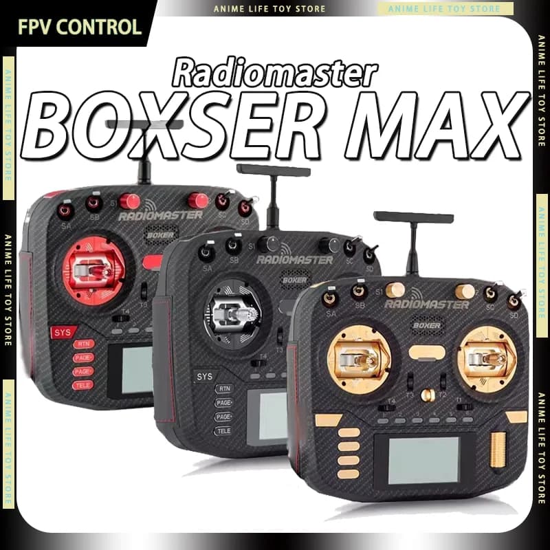 In Stock Boxer Max Radiomaster RC FPV Radio Transmitter Elrs Protocol AG01 Metal Gimba Carbon Fiber Panel Portable For Fpv Drone - 1