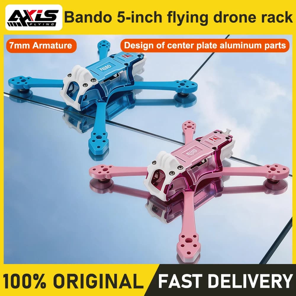 Axisflying Bando 5 5 Inch FPV Drone Frame Kit, True X Design for Freestyle Racing & Cinematic Shooting, High Strength Lightweigh - 1