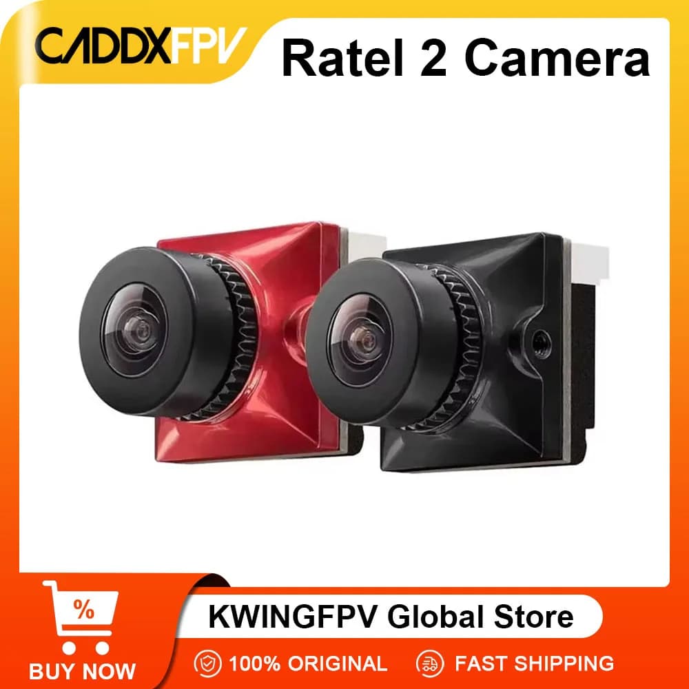 1/3PCS CADDX Ratel 2 V2 FPV Camera Ratel2 2.1mm Lens FOV165° 16:9/4:3 NTSC/PAL Switchable Micro Camera For RC Quadcopter Drone - 1