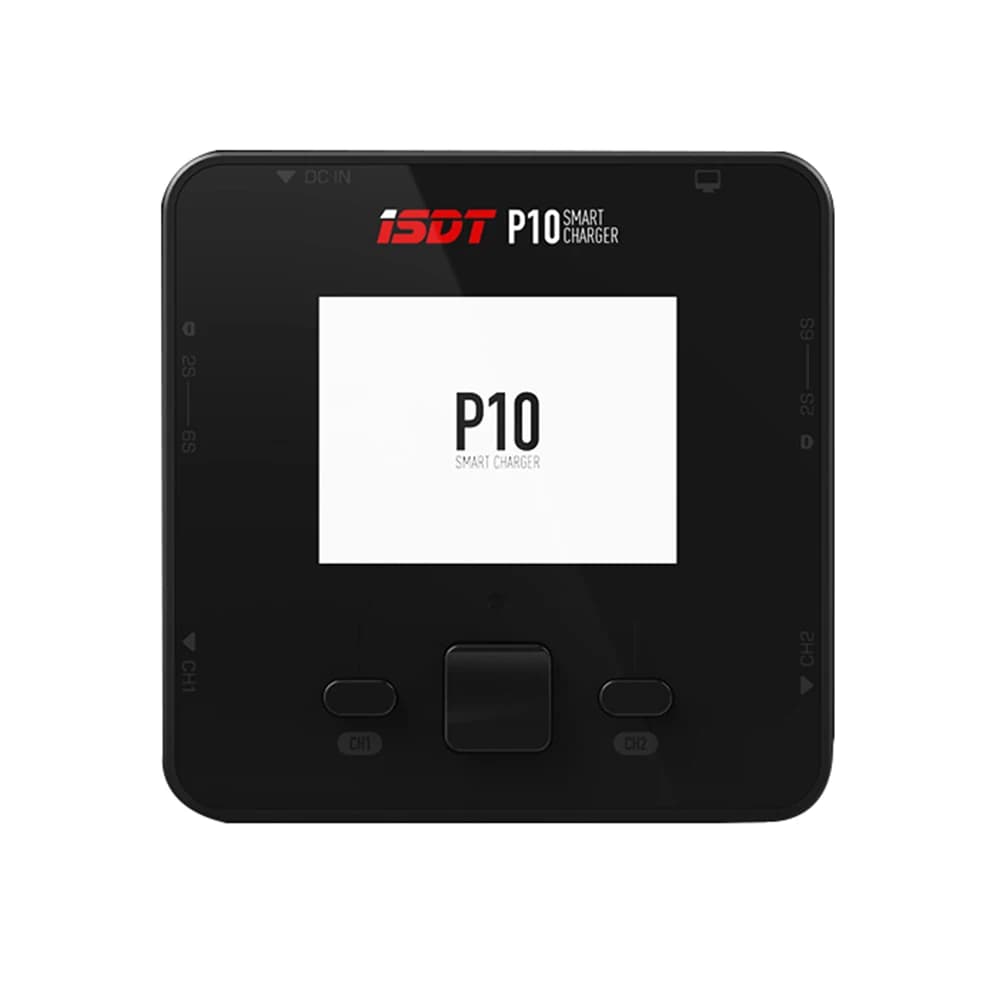 ISDT P10 250WX2 10AX2 DC Dual Channel Smart Charger for 1-6S Lipo Li-ion Life NiCd NiMH LiHV PB Battery - 1