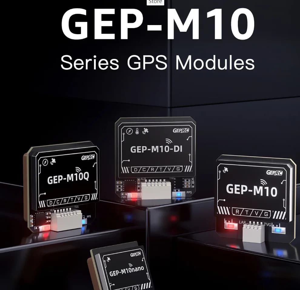 GEPRC GEP-M10 Series GPS Module Built-in Flash Chip QMC5883L MagnetomePS310 Barometer Accurate and Faerad Capacitor for FPV Dron - 1