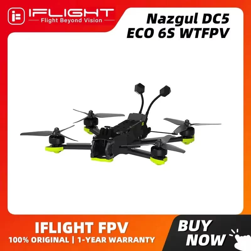 iFlight Nazgul DC5 ECO 6S WTFPV Drone BNF without VTX / Camera for FPV parts - 1