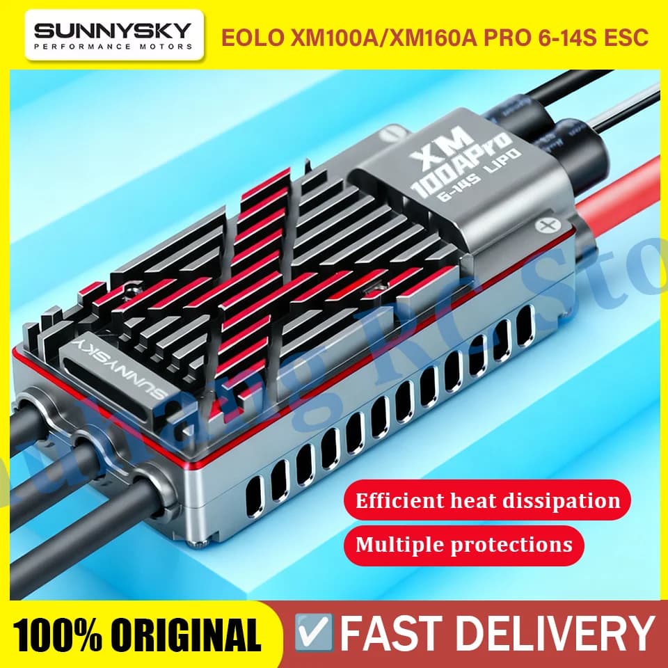 Sunnysky  XM100A/160A PRO 6-14S ESC Efficient heat dissipation and multiple protections Suitable for multi rotor fixed wing UAV $195.29$314.98 -38%1 soldLowest price in 90 daysFree shippingSee previewSimilar items - 1
