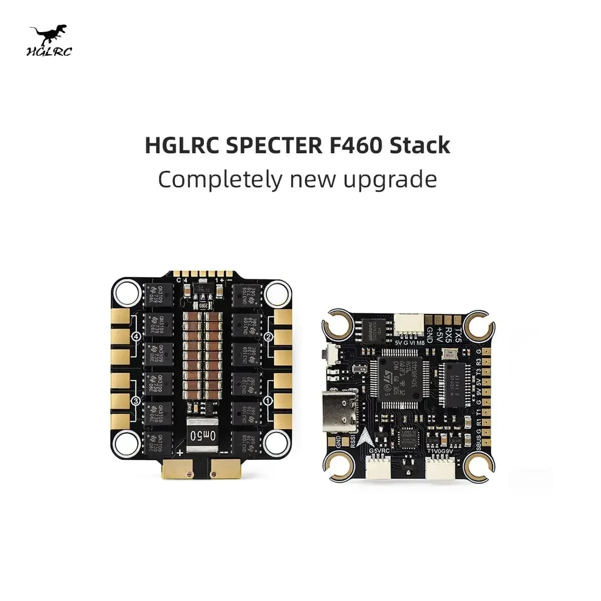 HGLRC SPECTER F460 STACK MPU6000 F405 Flight Controller BLHELI_S 60A 4in1 ESC 30X30mm 2-6S - 1
