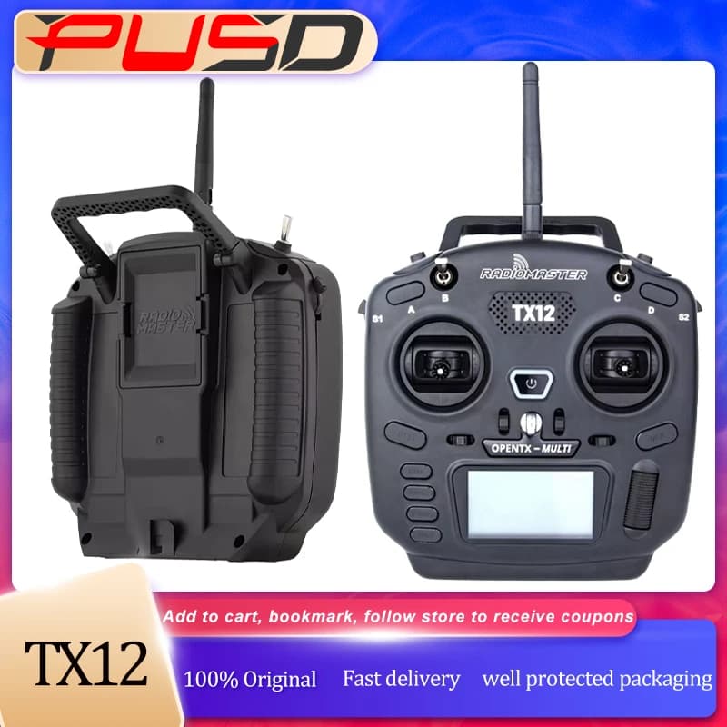 Radiomaster TX12 RC Transmitter MKII OpenTX Multi Protocol Radio Controller ELRS Remote Control Compact For FPV Drone RC Plane - 1