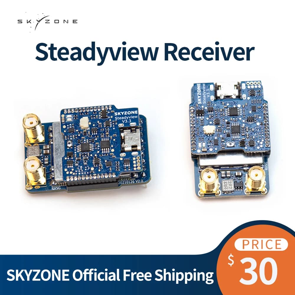 SKYZONE Steadyview/Rapidmix Receiver fpv drone Sky04x 04O Cobra x v2 SD accessories for FPV Goggles 48CH 5.8Ghz V3.3 Hardware - 1