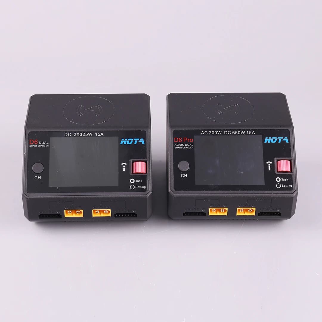 HOTA D6 Pro AC 200w DC 2x325w /15a Channel Smart Battery Charger Discharger Lipo Charger For RC Drone Spare Parts