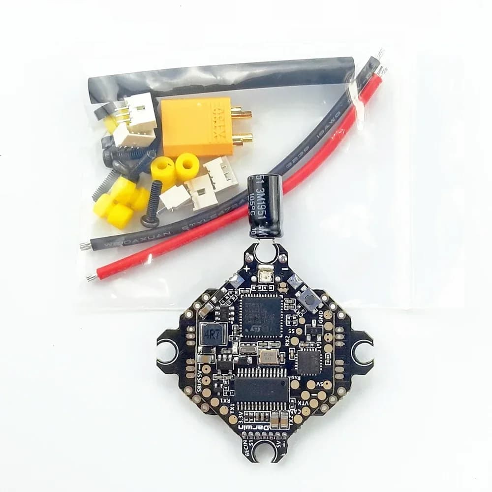 DarwinFPV F411 BL_S AIO Flight Controller  Whoop Blheli_S Betaflight F4 15A OSD BEC BL_S 1-3S 4In1 ESC for RC Drone FPV Racing - 1