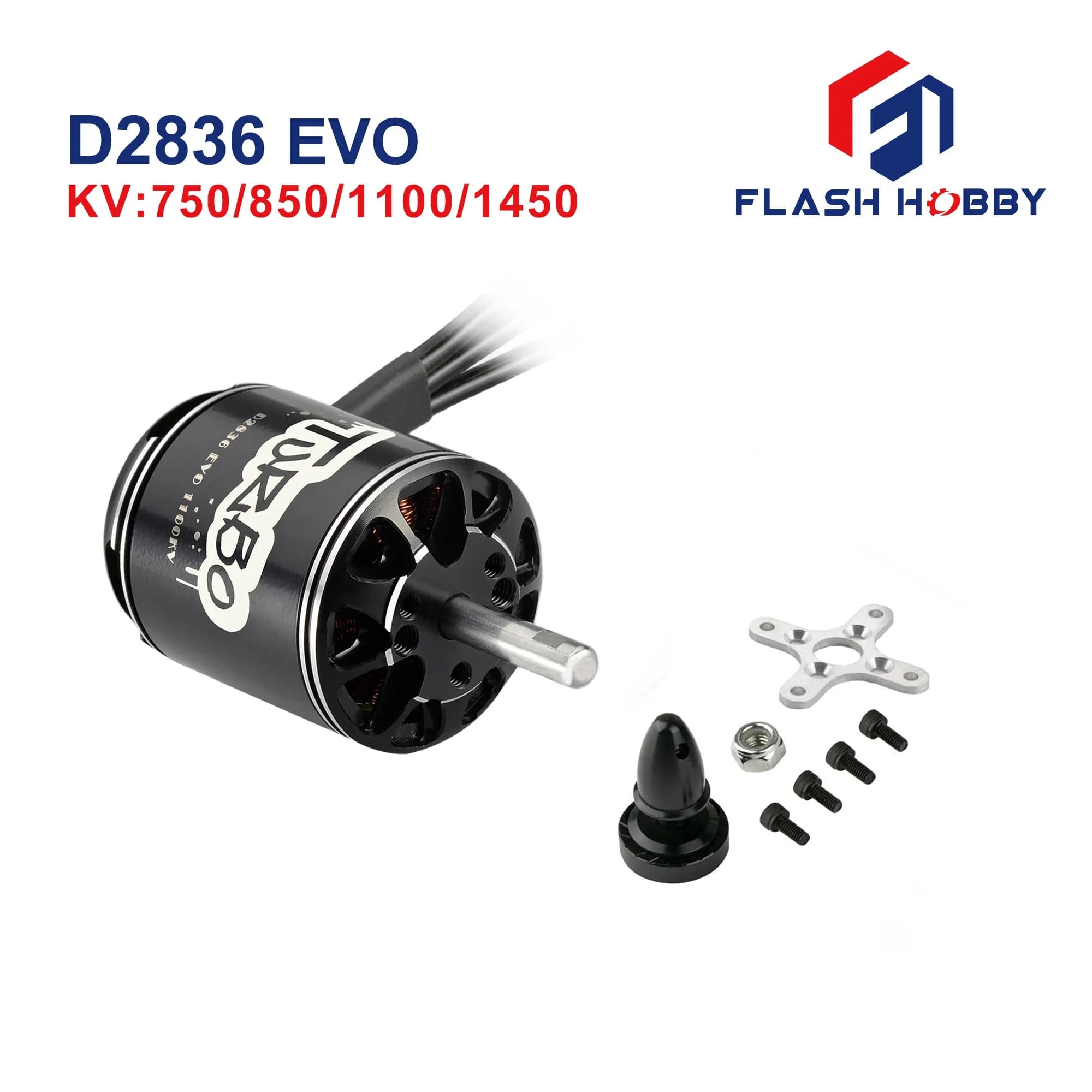 Flashhobby D2836EVO 2836 2217 750KV 850KV 1100KV 1450KV RC Brushless Motor for UAV Aircraft Multicopters RC Plane Helicopter - 1