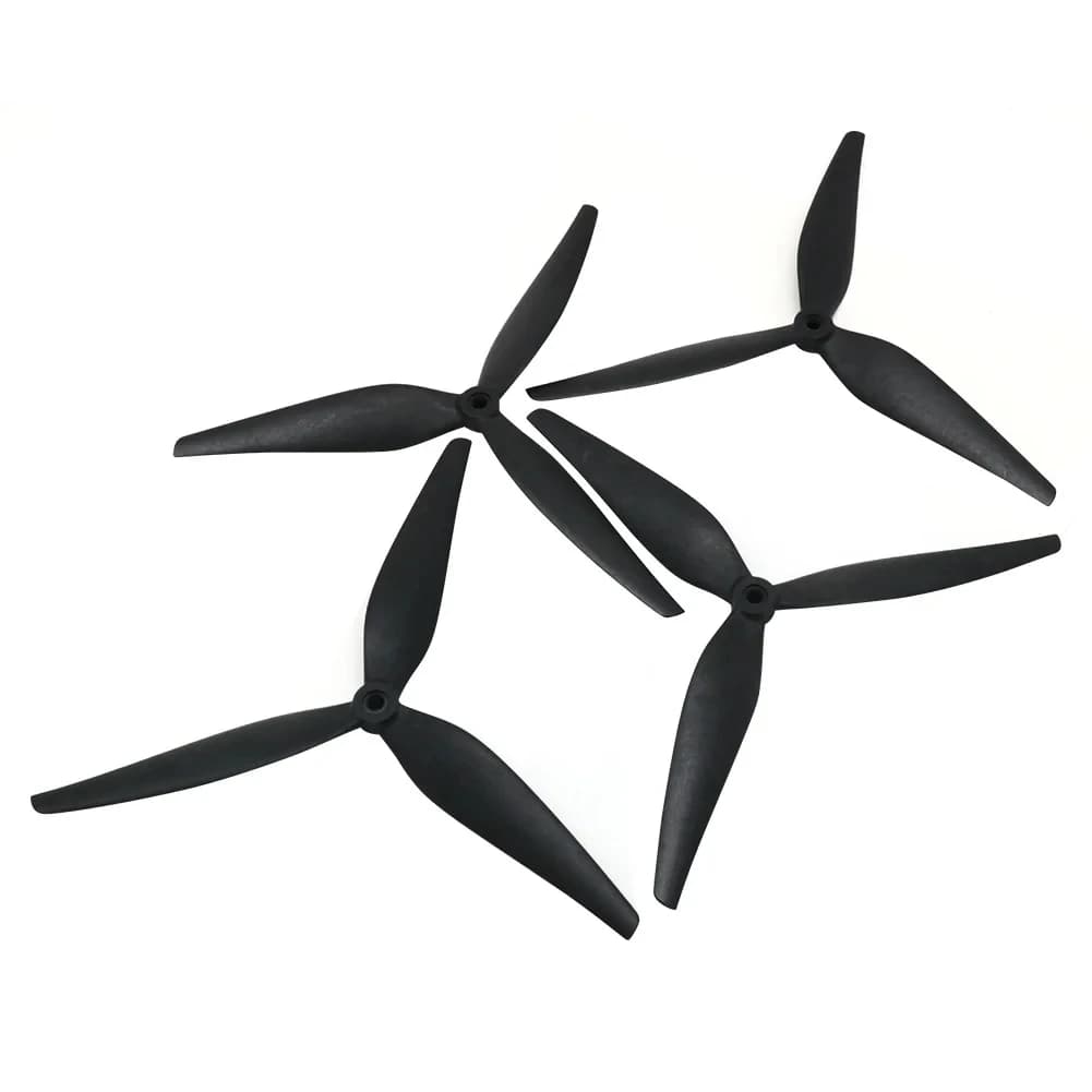 2pair HQProp 10X5X3 9X5X3 10X5.5X3 1050 9050 1055 10inch 9inch 3 blades Black Carbon Reinforced Nylon Propeller for Rc FPV Drone 5
