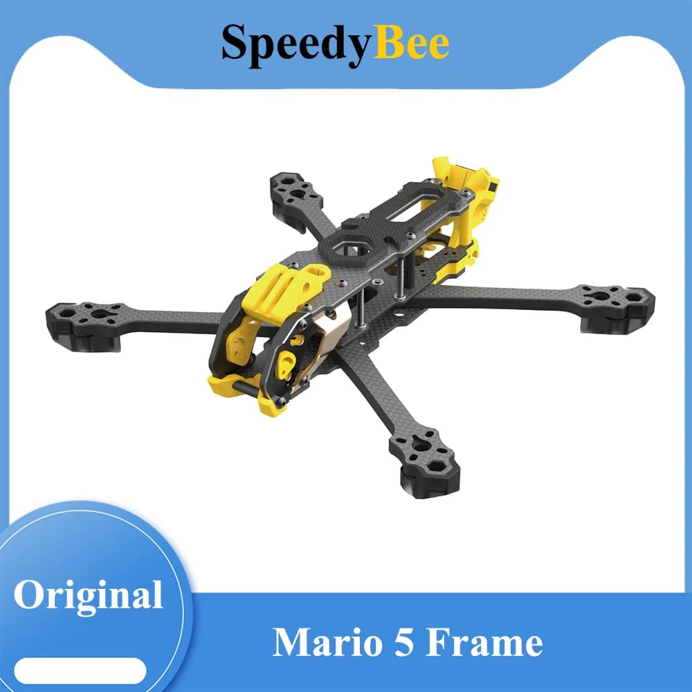 SpeedyBee Mario 5 Mario5 Frame O4 DC/ XH 227mm/XH 226mm 3K Carbon Fiber FPV Frame Kit - 1
