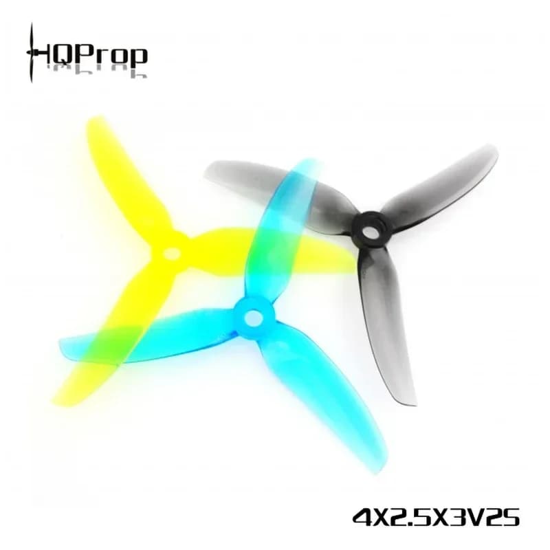 10Pairs/20pcs(10CW+10CCW) HQPROP 4X2.5X3V2S 4025 3-Blade Propeller - 1