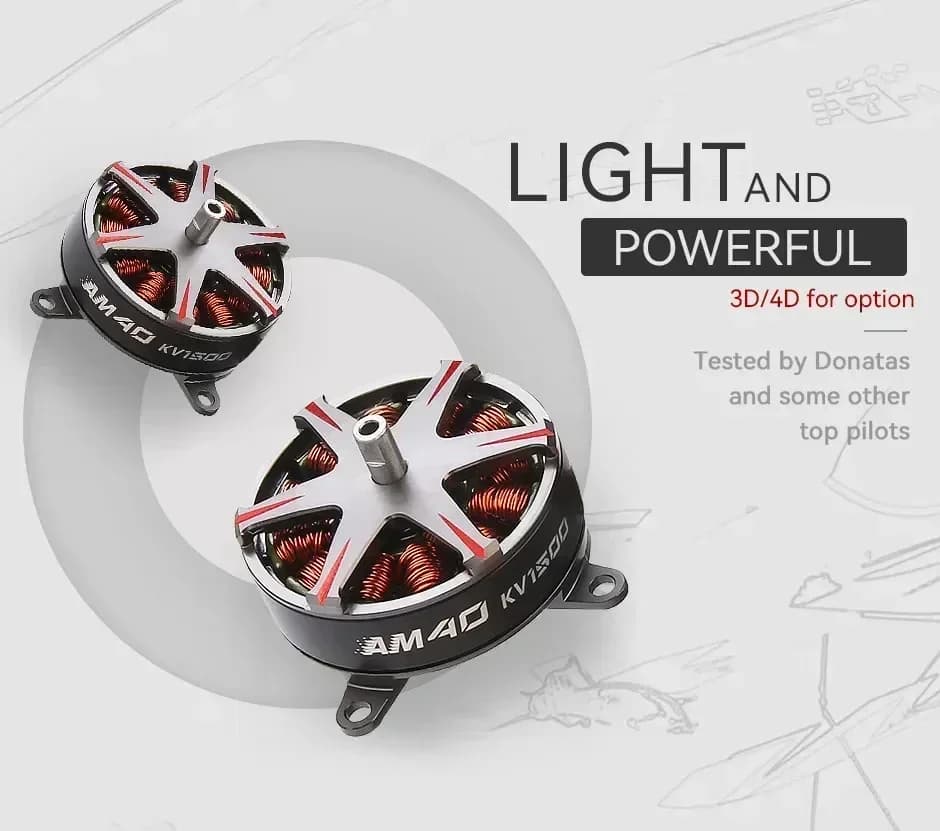 T-MOTOR T-T-Hobby DIY Parts AM40 BPP PRO Combo (AM40 Brushless Motor+AM16A ESC+T8542/T8044 Prop) for RC Drone F3P Indoor Flight