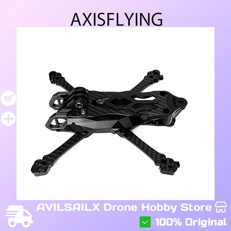 Axisflying Manta 30 6inch FPV Drone Frame Kit Carbon Fiber Lightweight for Freestyle Long Range RC Quadcopter - 1