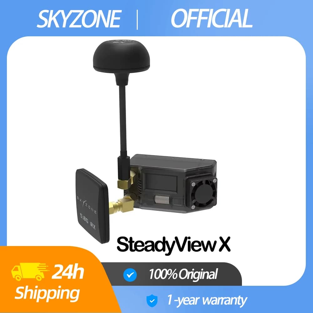 SKYZONE Screen Receiver SteadyView X 5.8Ghz IPS Module Range Shuttle Control High Sensitivity FPV Parts for SKY04X 04O PRO - 1