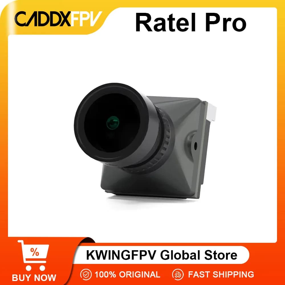 CADDXFPV Ratel Pro Analog  Camera  2.1mm Lens 16:9/4:3 NTSC/PAL Switchable Micro FPV Camera Drone Quadcopter - 1