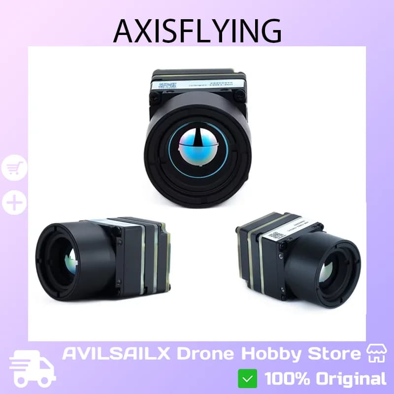 Axisflying Thermal FPV Camera | 256x192/384x288/640x512 Resolution | Night Vision Infrared Camera for Drone - 1