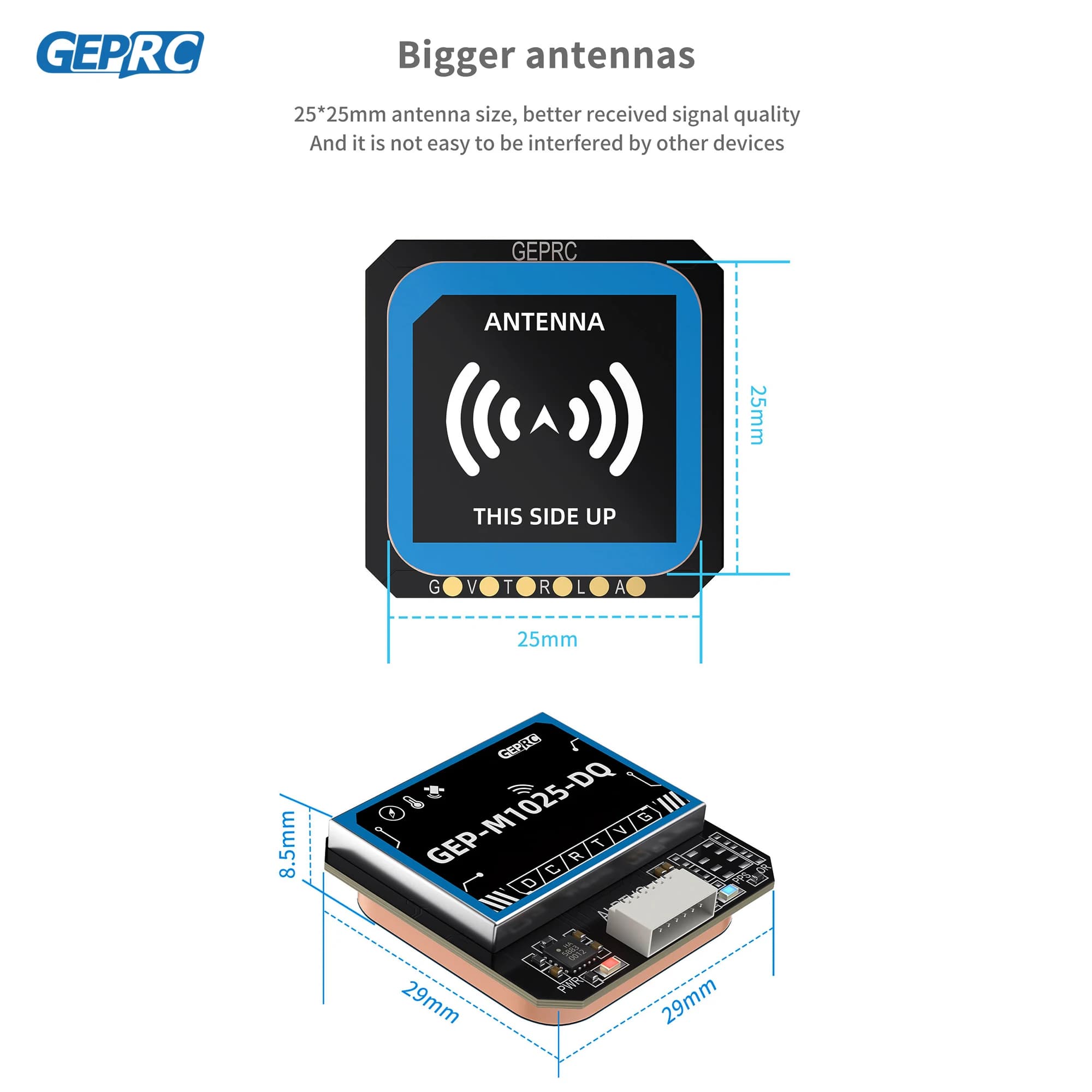 GEPRC GEP-M1025 Series GPS Module M10050 Chip Multi Satellite Magnetometer Barometer Farad Capacitor Accurate for FPV Drone 5
