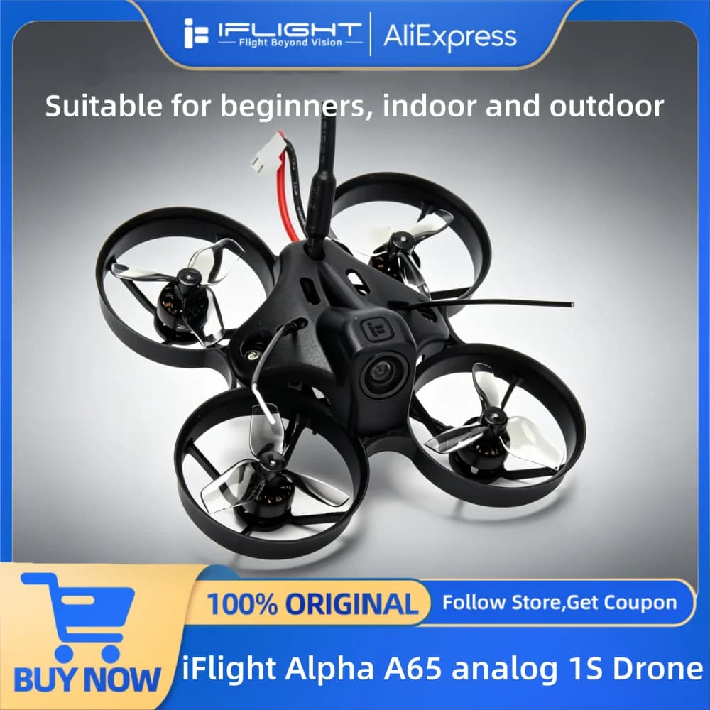 iFlight Alpha A65 Analog 1S TinyWhoop Drone BNF with BLITZ F411 Mini Quadcopter - 1