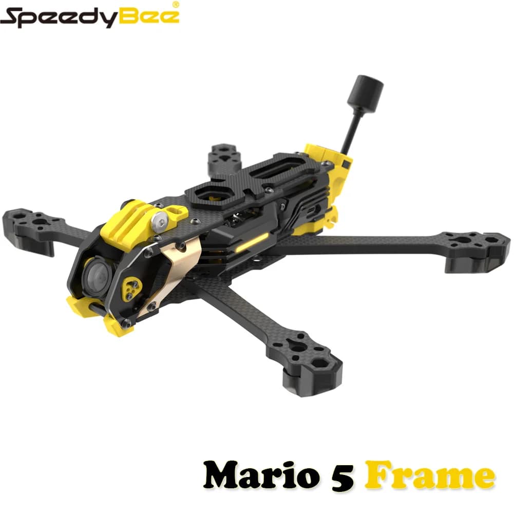 SpeedyBee Mario 5 Frame 5 inch DC / XH Version with Carbon Fiber Plate FPV Freestyle RC Racing Drone For O3 / O4 PRO - 1