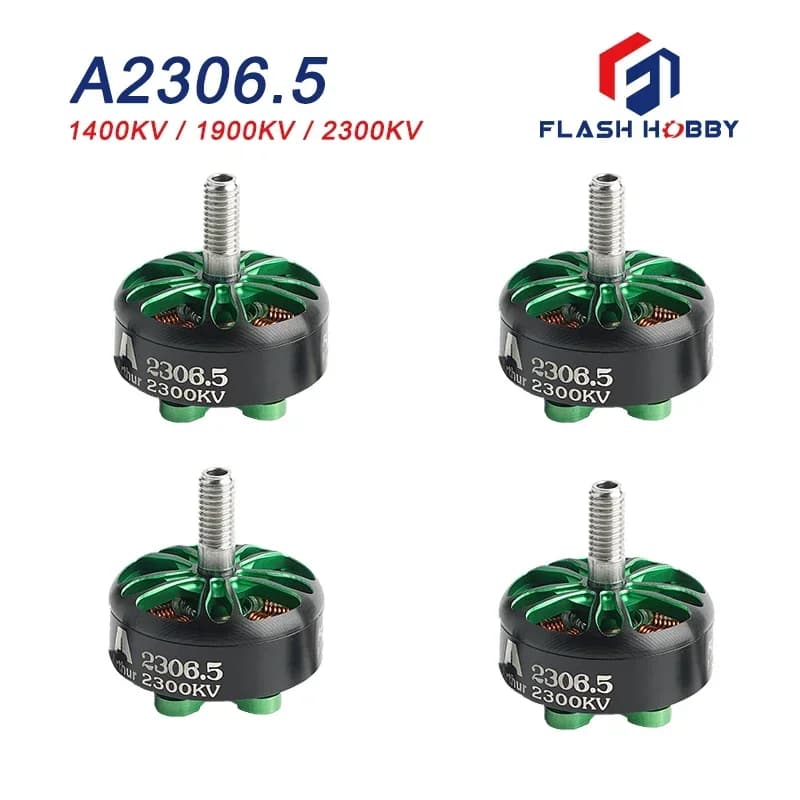 1PC/4Pcs Flashhobby A2306.5 2306 1400KV 1900KV 2300KV 2550KV High Torque Outrunner Brushless Motor for FPV Racing Drones - 1