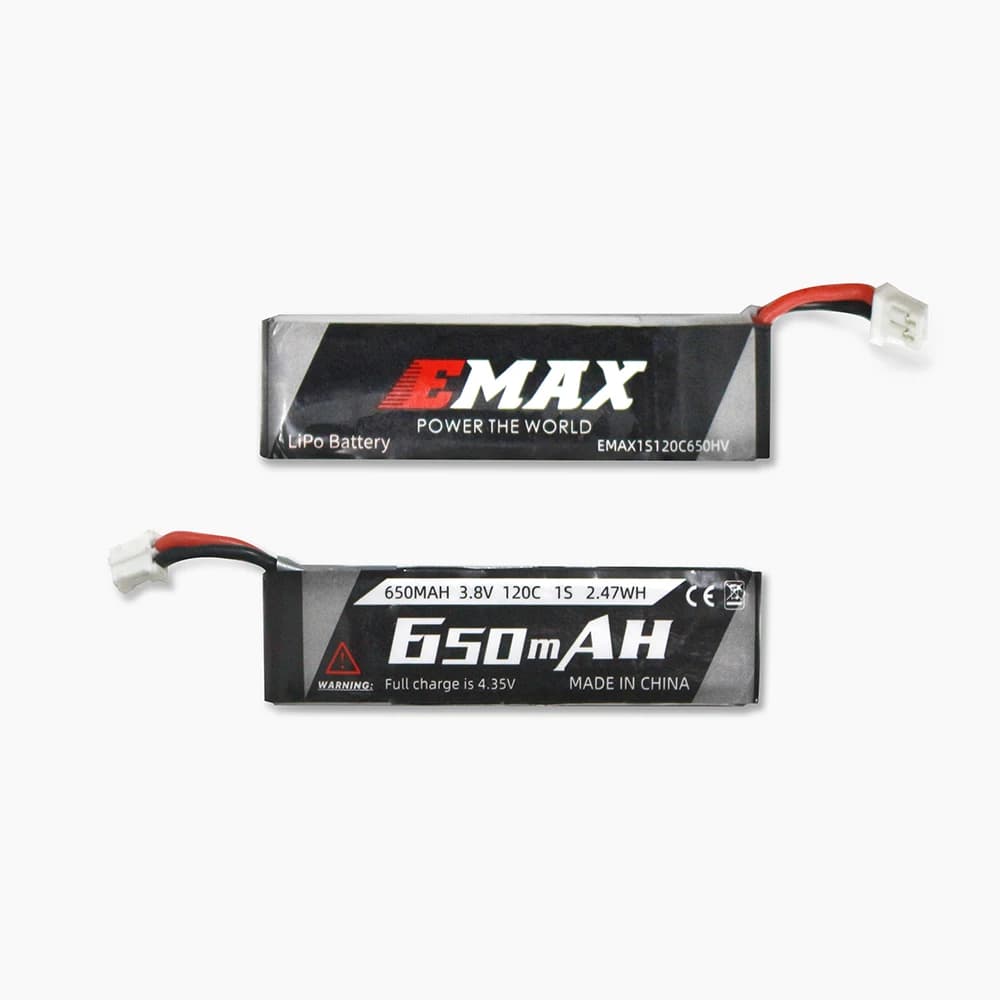 EMAX Official 1S 650mAh LiPo Battery 3.8v HV Charger PH2.0 Connector For Tinyhawk III Plus FPV Racing Drone Quadcopter 4