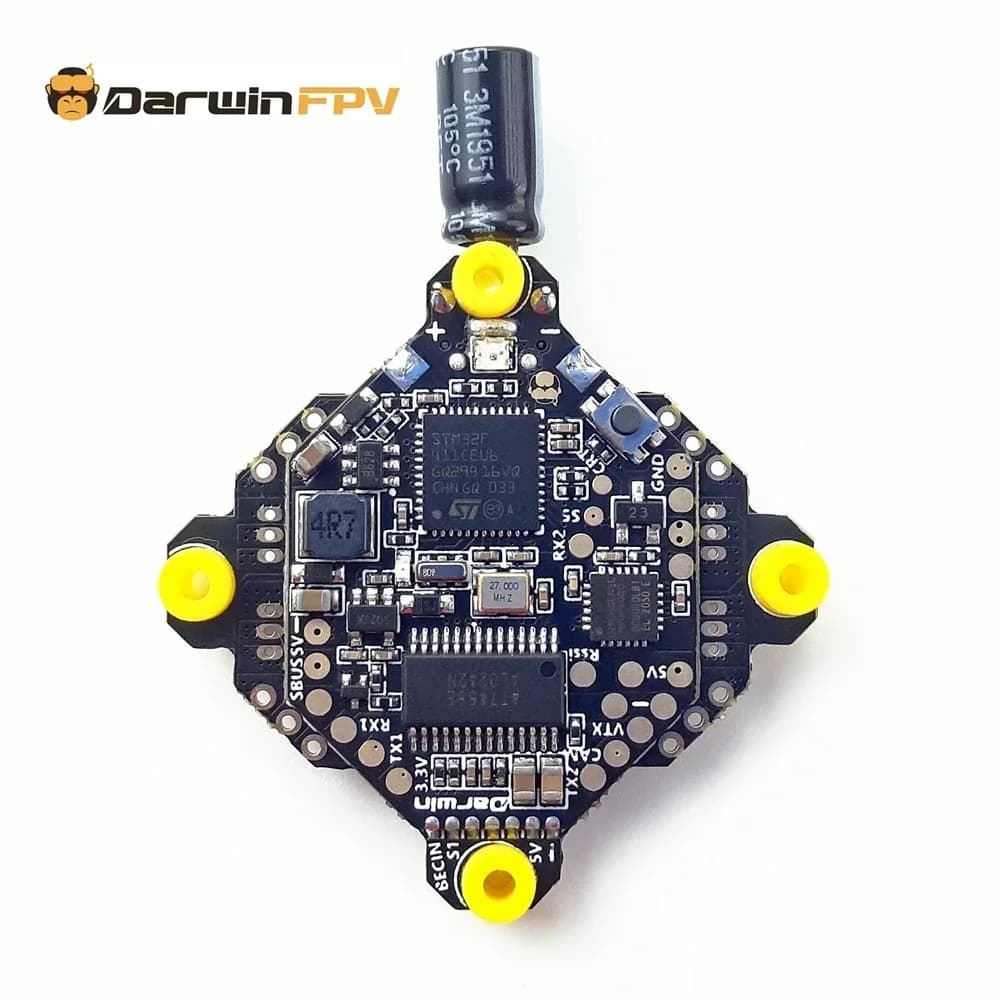 DarwinFPV F411 BL_S AIO Flight Controller  Whoop Blheli_S Betaflight F4 15A OSD BEC BL_S 1-3S 4In1 ESC for RC Drone FPV Racing