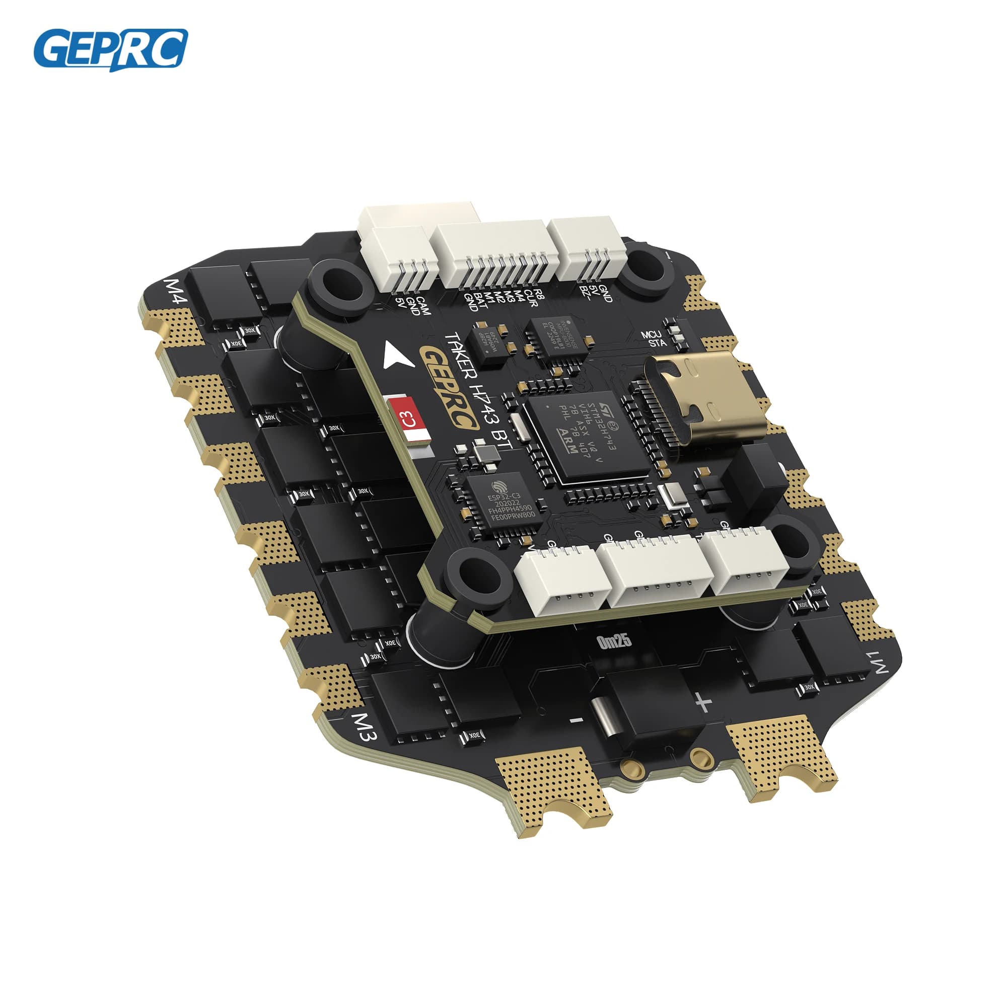 GEPRC TAKER H743 BT 8Bit 80A STACK 80A 4IN1 ESC Dual Gyro 512MB Black Box Data Analyze Record Flight Barometer Racing FPV Drone 4