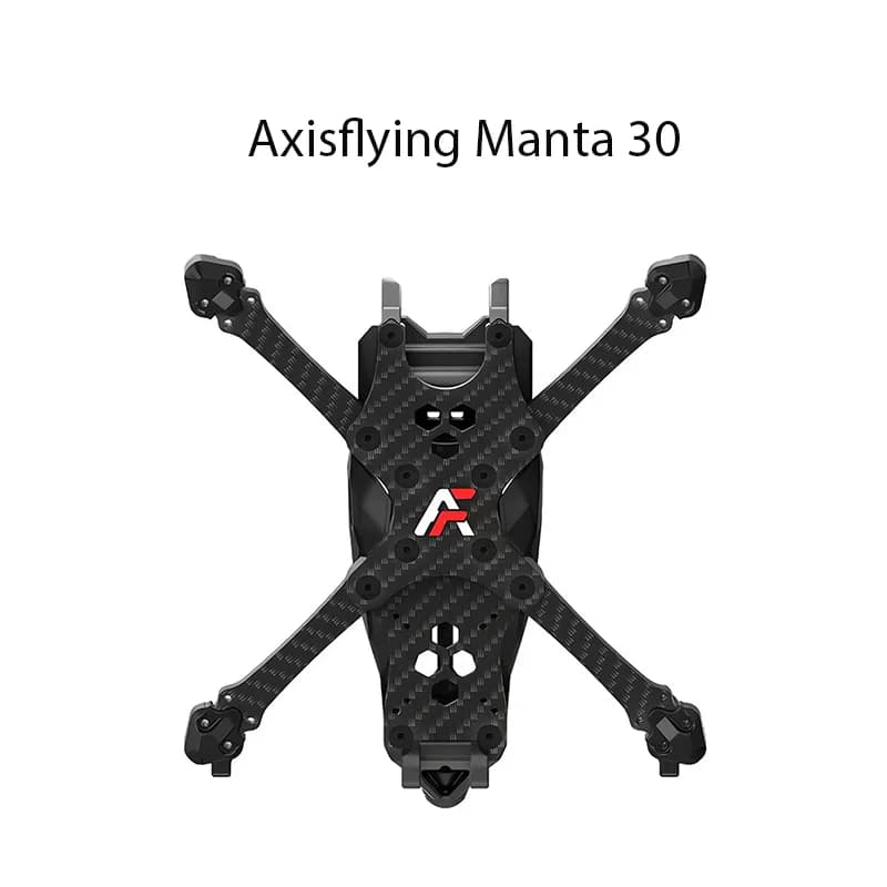 Axisflying Manta 30 6inch FPV Drone Frame Kit Carbon Fiber Lightweight for Freestyle Long Range RC Quadcopter