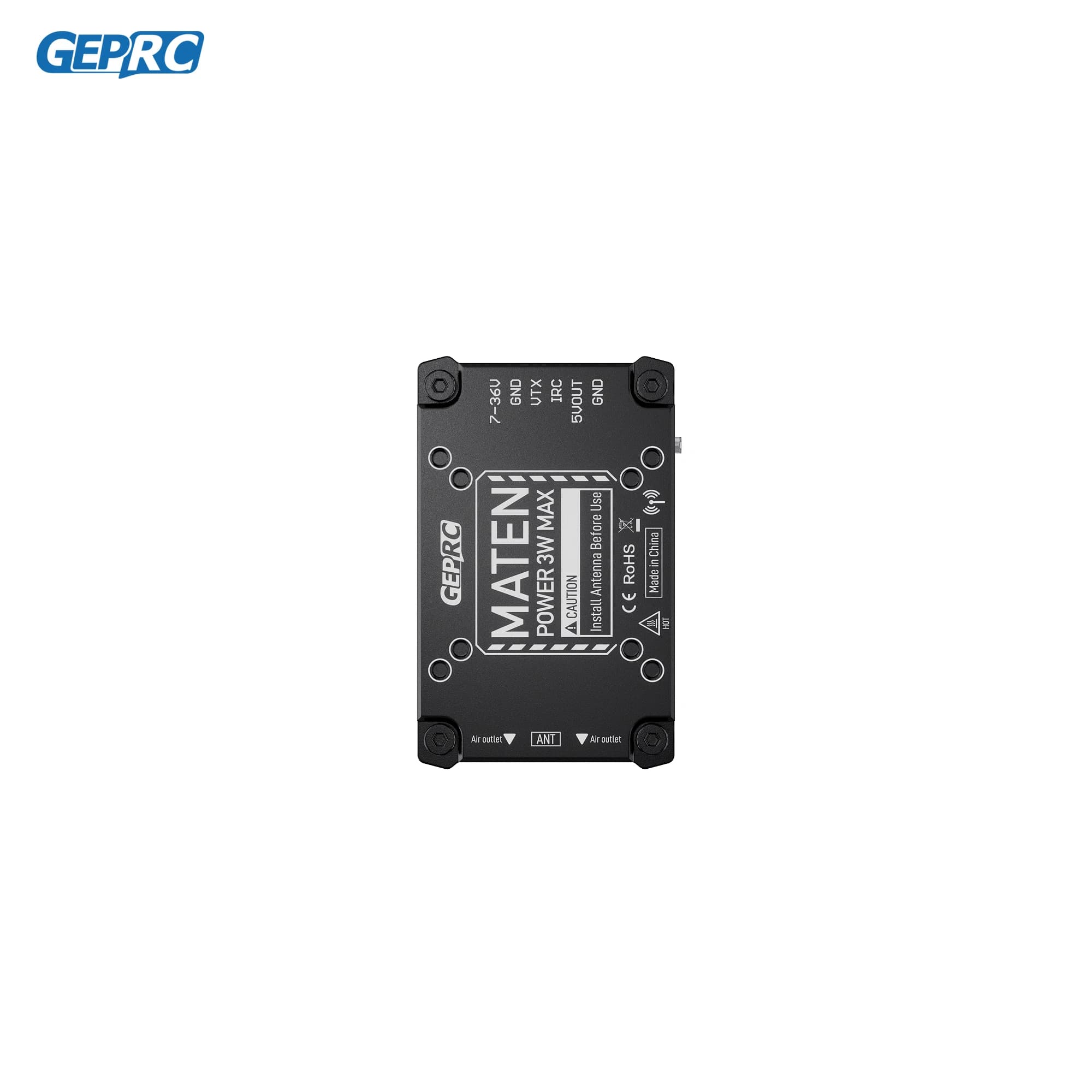 GEPRC MATEN 3.3G 3W VTX PRO Antenna Input Voltage for 40 Channels Long Range Flight DIY RC FPV Quadcopter Freestyle Drone Parts 3