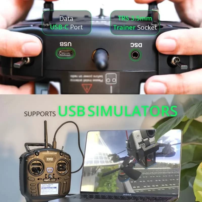 In stock RadioMaster TX12 MKII MK2 Mark 2 Radio ELRS/CC2500 EdgeTX OpenTX 16CH Multi-Module Compatible Radio Control Transmitter 6