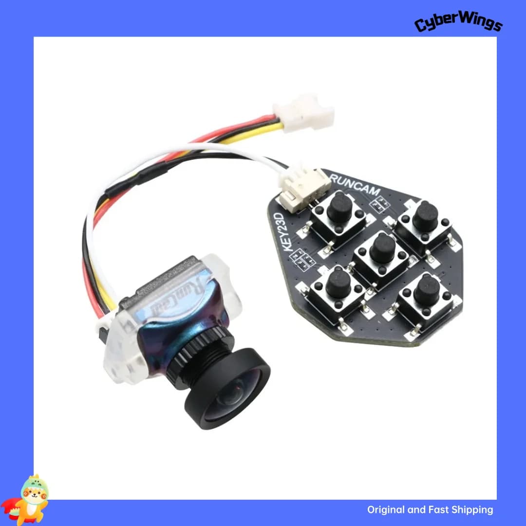 RunCam Racer Nano 4 1200TVL Super WDR CMOS Sensor Camera Waterproof LED Lighting Tracking Mode NTSC/PAL Switchable - 1