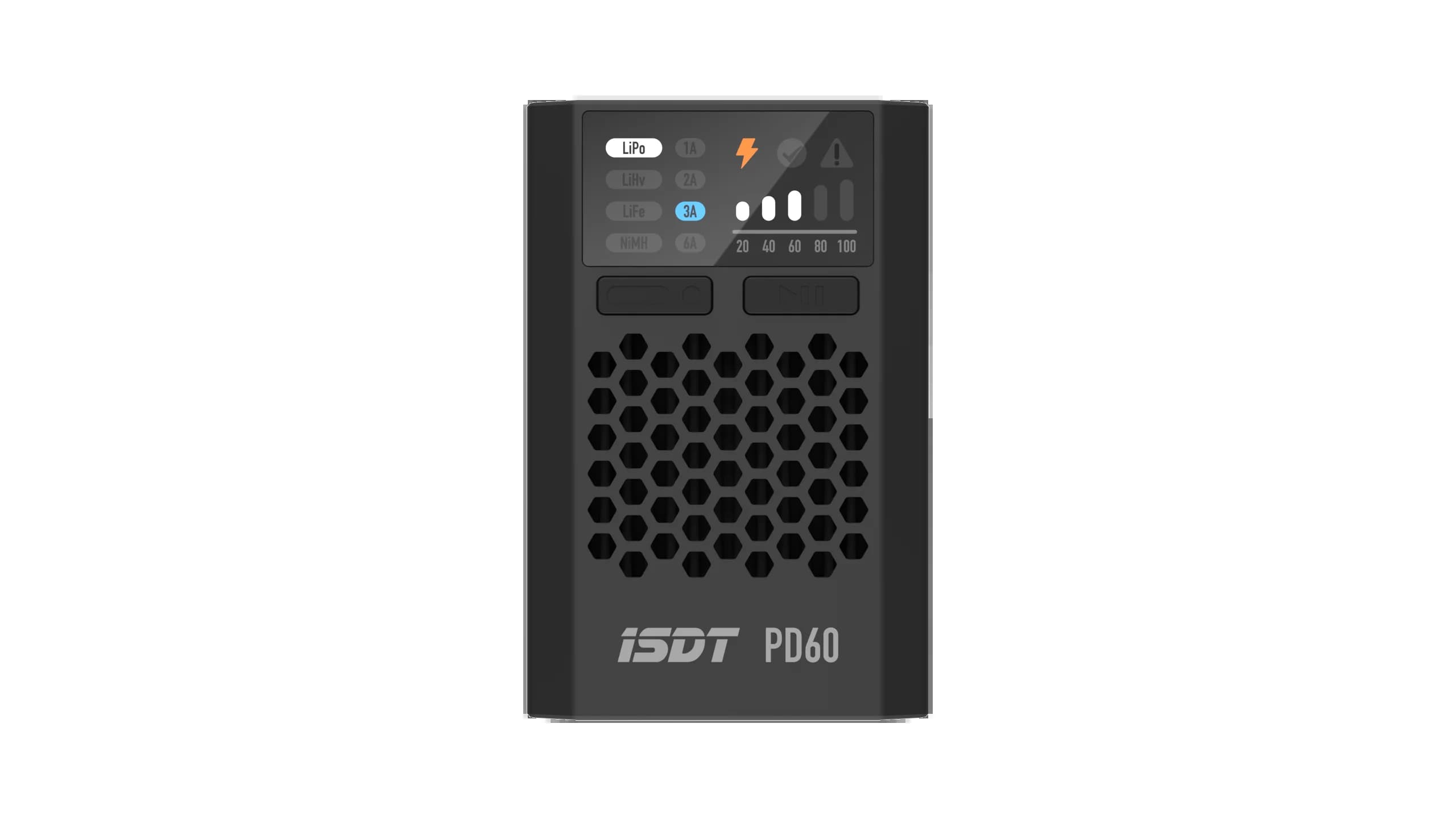 ISDT PD60 60W 6A Lipo Balance Charger, RC Charger with Type-C Input, Portable for 1-4S Lipo/Life/Lilon, 1-12S LiHv/Pb/NiMH - 1