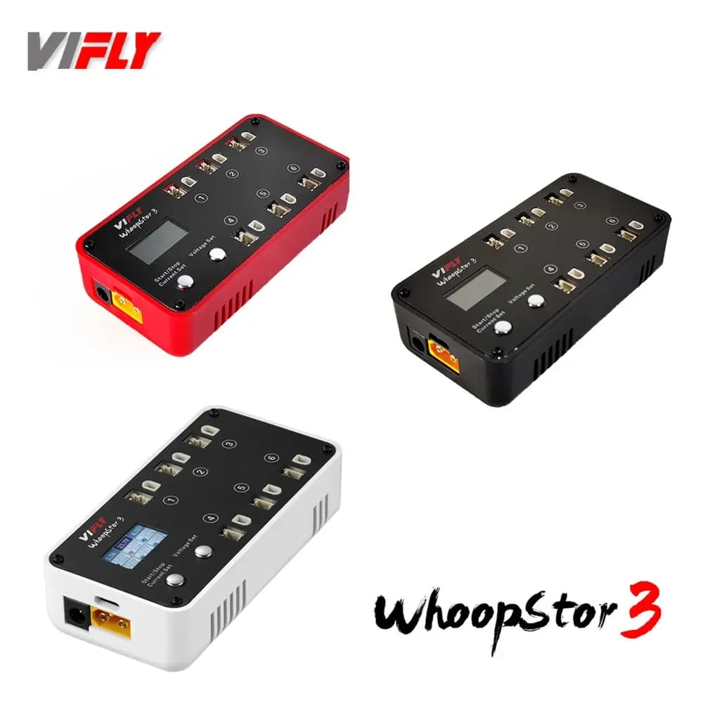 VIFLY WhoopStor 3 V3 6 Ports 1S LIPO Battery Charger Discharger Storage Function - 1