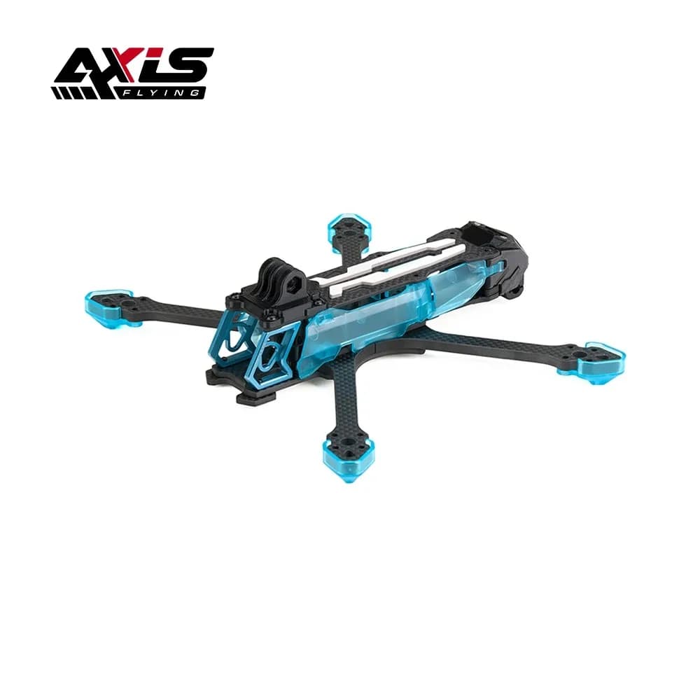 Axisflying Manta 5 SE V2 Kit, 5 Inch Squashed X FPV Racing Freestyle Drone Frame for Long Range & Acro Flying