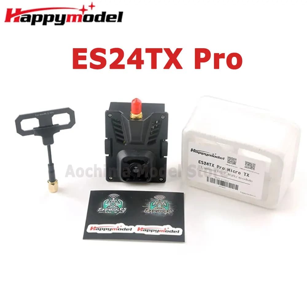 HappyModel ES24TX Pro 1000mW 2.4G ExpressLRS ELRS Micro TX Module with Cooling Fan RGB LED Module for RC Airplane FPV Drone