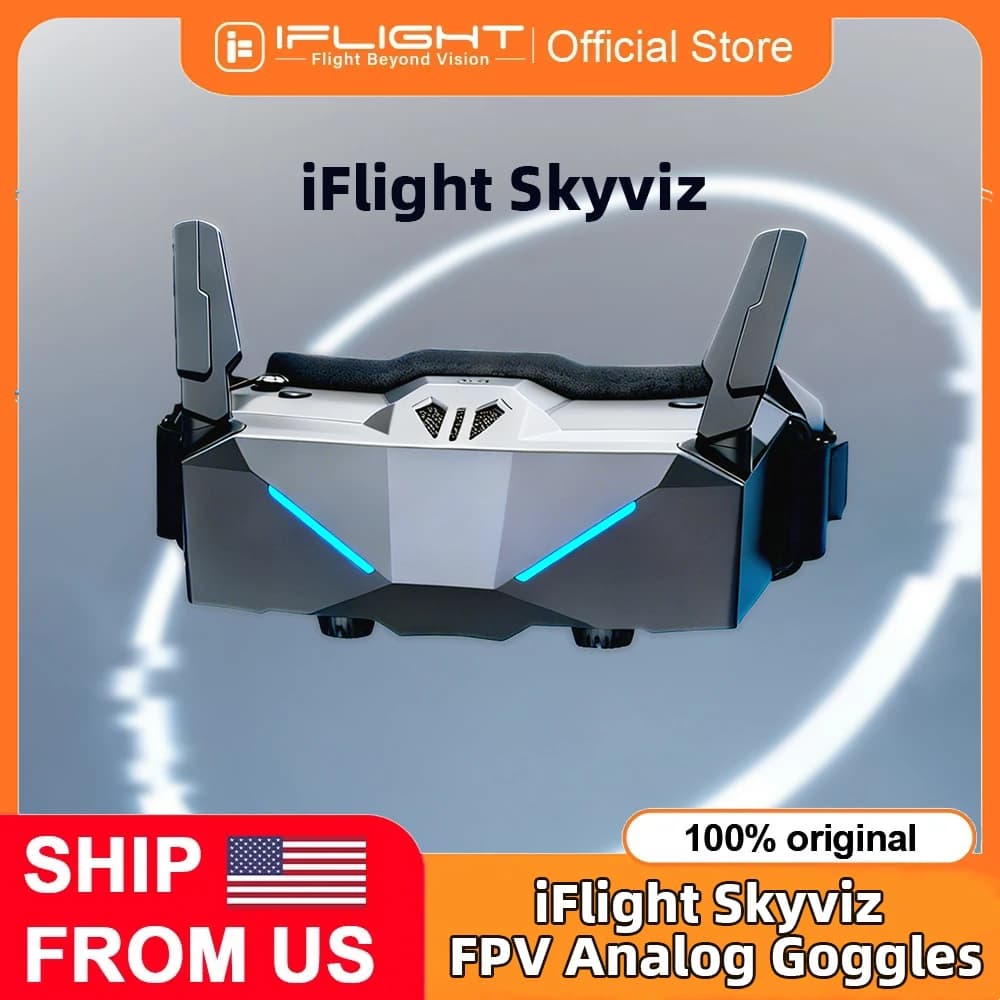 iFlight Skyviz 5.8GHz FPV Analog Goggles Dual 100Hz Micro-OLED 1920*1080 HD DVR - 1