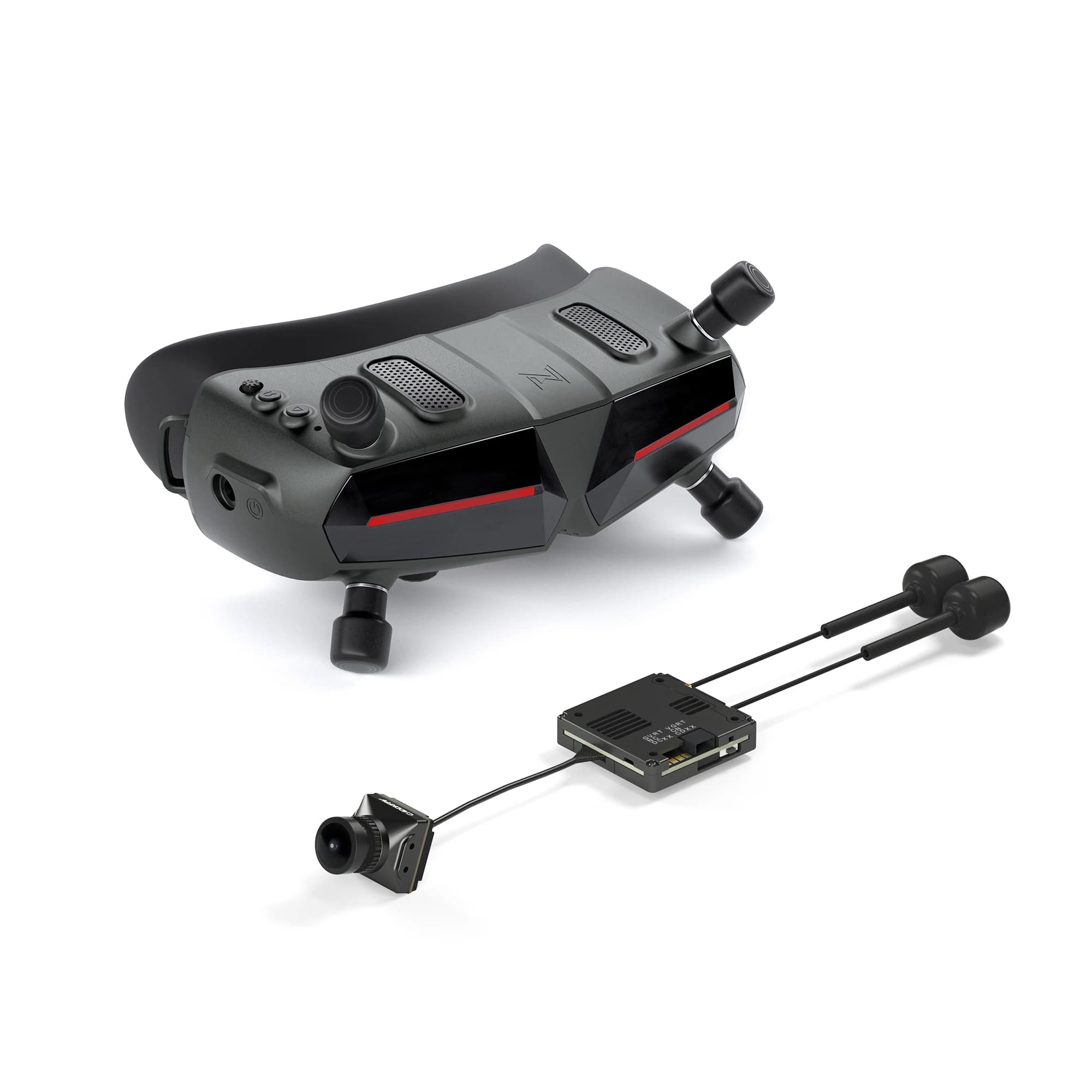 Caddx Walksnail Avatar HD Goggles X with Avatar HD pro kit (Dual Antennas Version) and GM3 Gimbal Head Tracking for FPV Drones