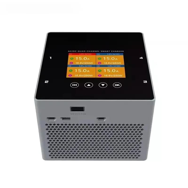 HOTA F6+ AC/DC AC500W DC250Wx4 15Ax4 Smart Balance Charger for Lipo LiIon NiMH Battery - 1