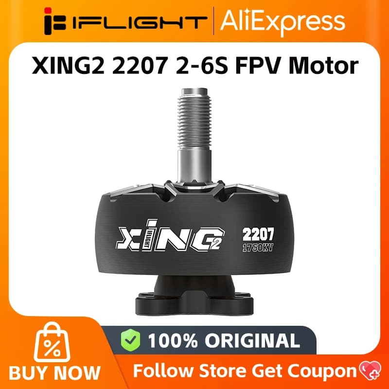iFlight XING2 2207 2750KV 4S / 1750KV 6S FPV Motor Unibell with 5mm titanium - 1