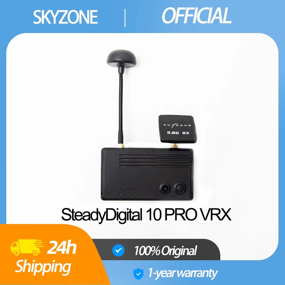SKYZONE SteadyDigital 10 PRO VRX Digital FPV Video Receiver Ultra-Stable Low-Latency HD for Professional Drone Pilots - 1
