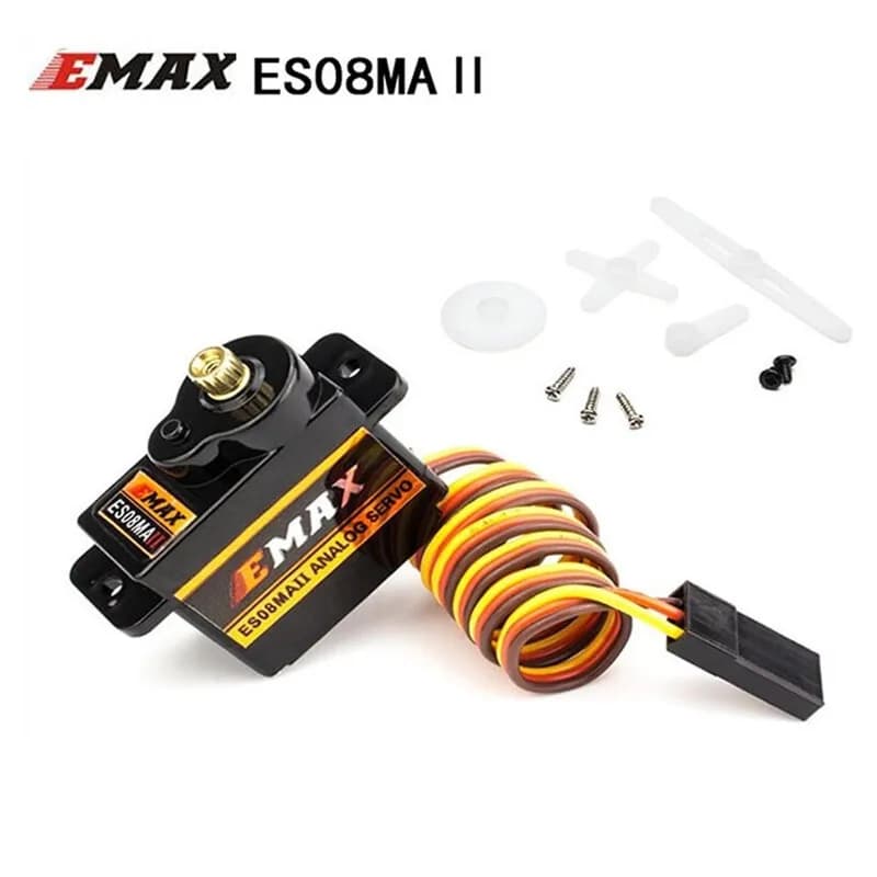 Original EMAX ES08MAII 12G Metal Gear Micro Servo For Cars, Ships, Helicopters And Airplanes