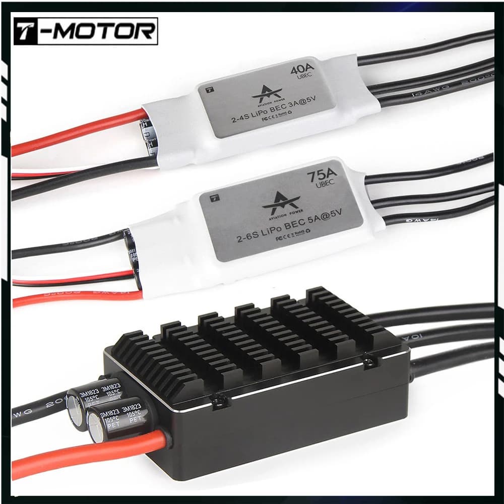 T-MOTOR AT Series ESC esc t motor AT 12A 20A 30A 40A 55A 75A AT115A Brushless ESC for Flying Aeroplane Radio Controlled Airplane - 1